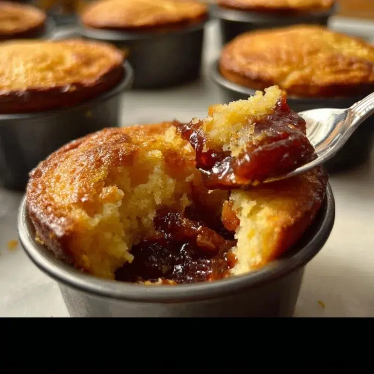 Mini Chilis with Cornbread Crust