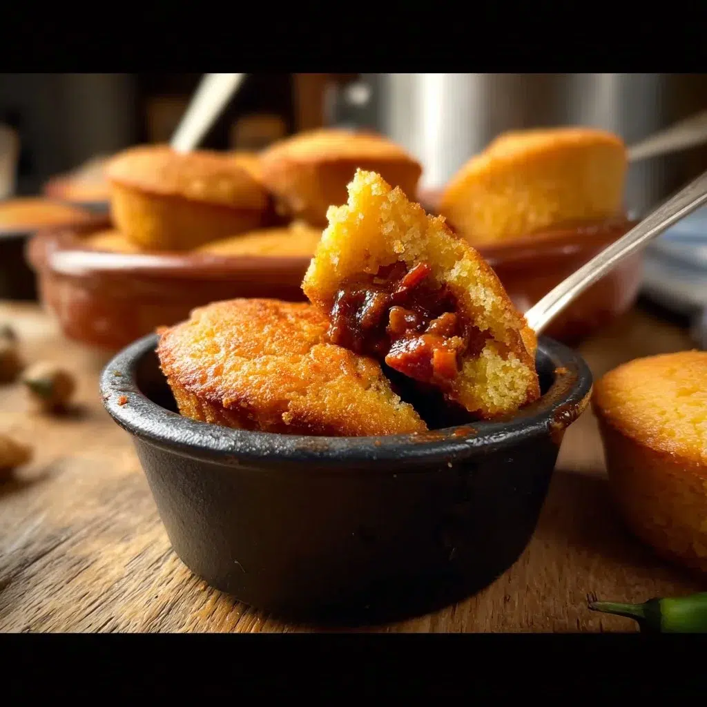 Mini Chilis with Cornbread Crust 10 Mini Chilis with Cornbread Crust