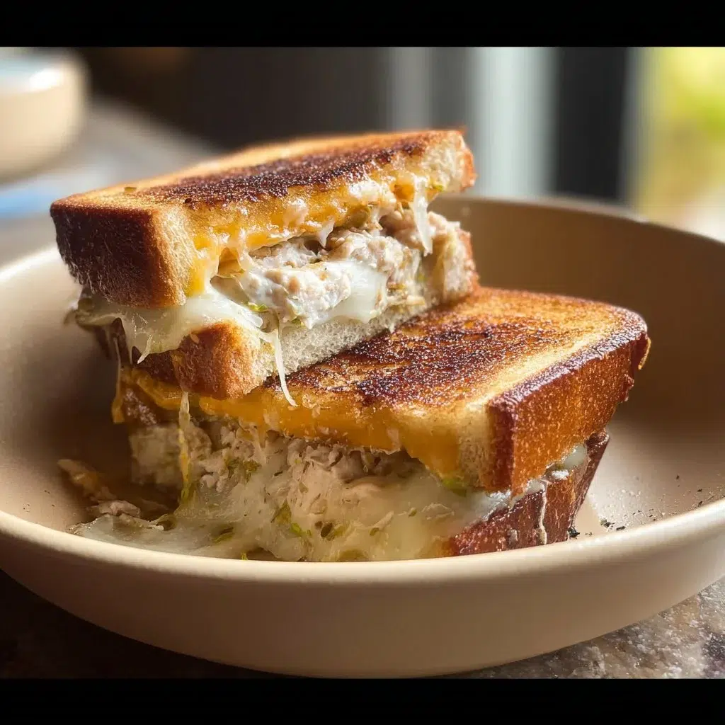 Mini Triple-Decker Tuna Melts: A Must-Try Comfort Food Recipe 8 Mini Triple-Decker Tuna Melts stacked on a plate