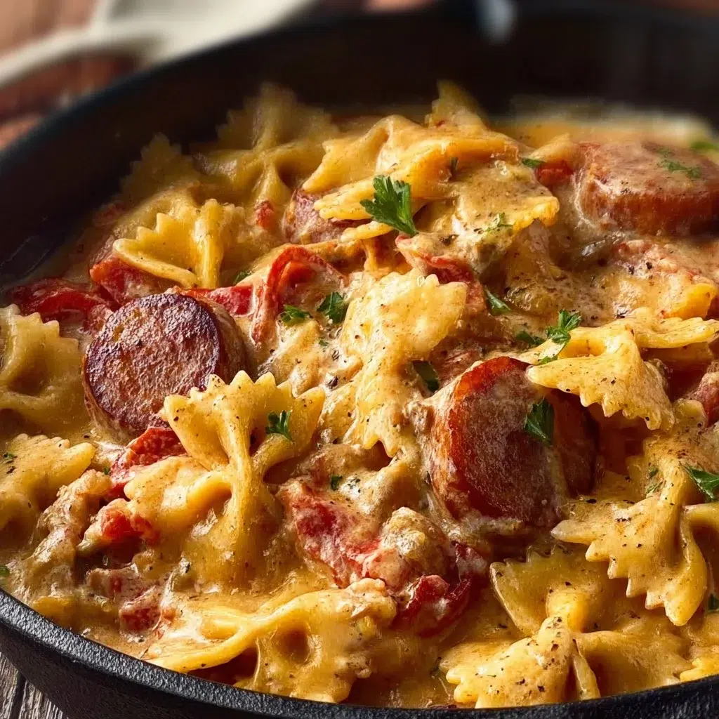 One Pot Creamy Cajun Sausage Pasta Recipe for Easy Dinner Delight 8 One Pot Creamy Cajun Sausage Pasta