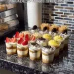 Assorted dessert shooters and cups from easy baking recipes