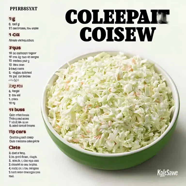Easy Coleslaw Recipe: A Simple and Tasty Salad for Everyone