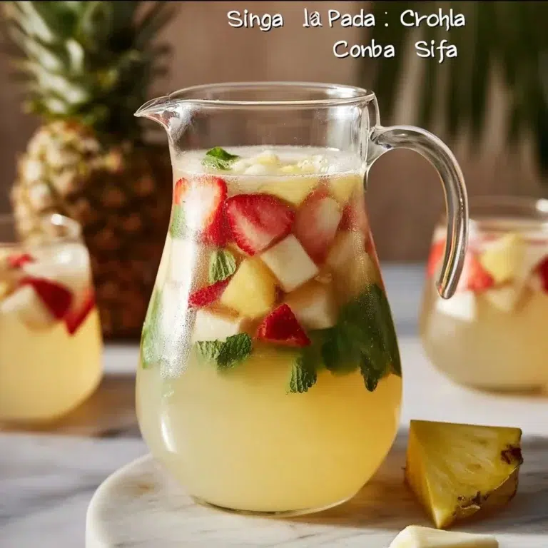 Pineapple Sangria with Coconut Rum