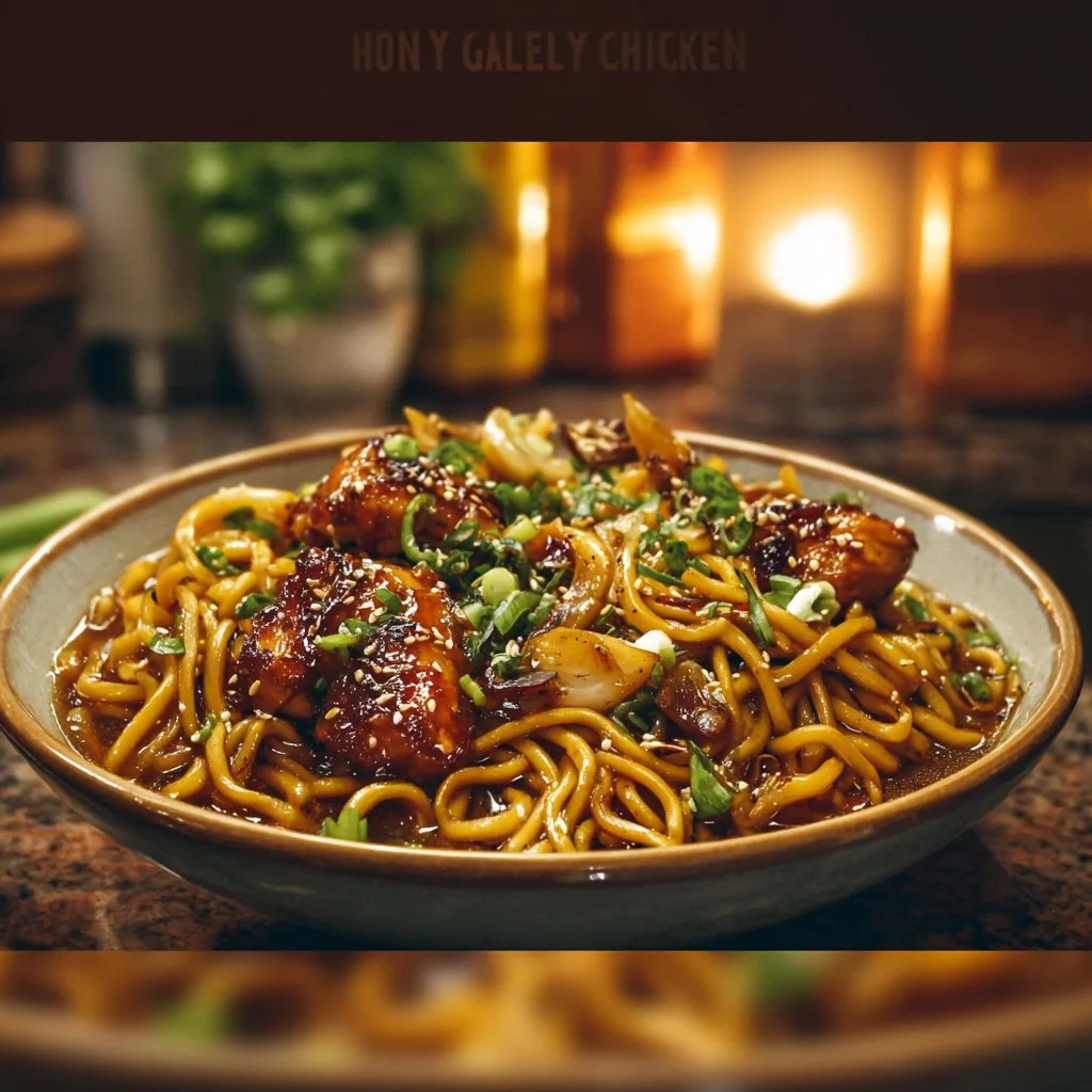Sticky Garlic Chicken Noodles Recipe - Quick and Delicious Meal 11 Sticky Garlic Chicken Noodles