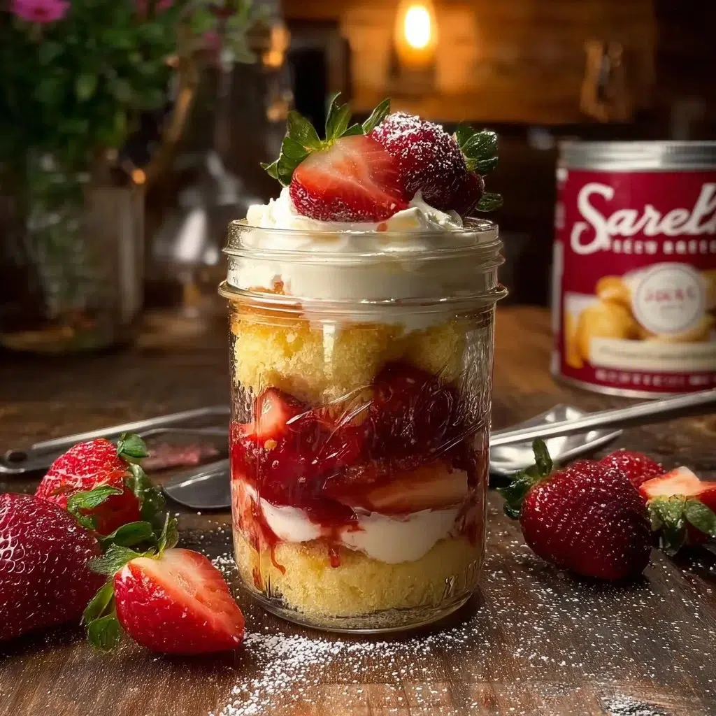 Strawberry Shortcake in a Jar