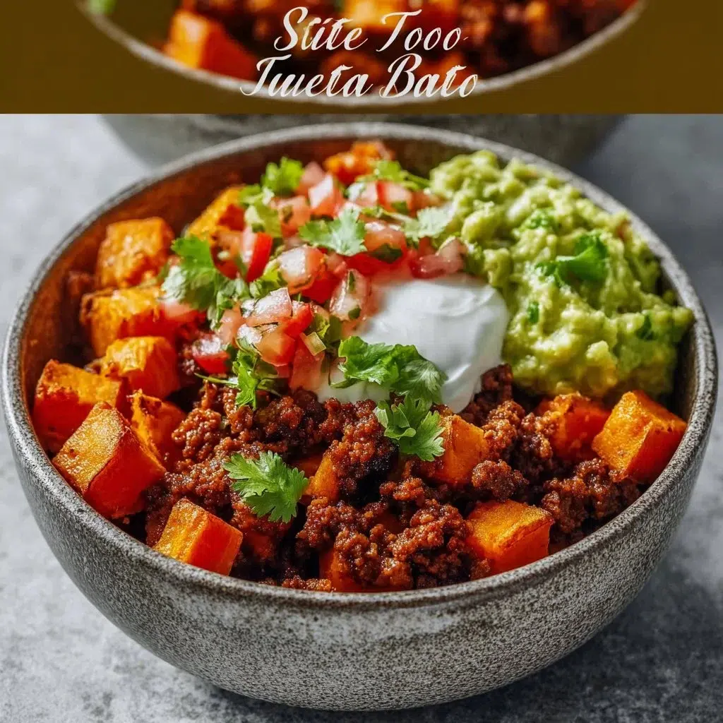 Sweet Potato Taco Bowl Recipe for Healthy Eating 8 Colorful Sweet Potato Taco Bowl with toppings and fresh ingredients