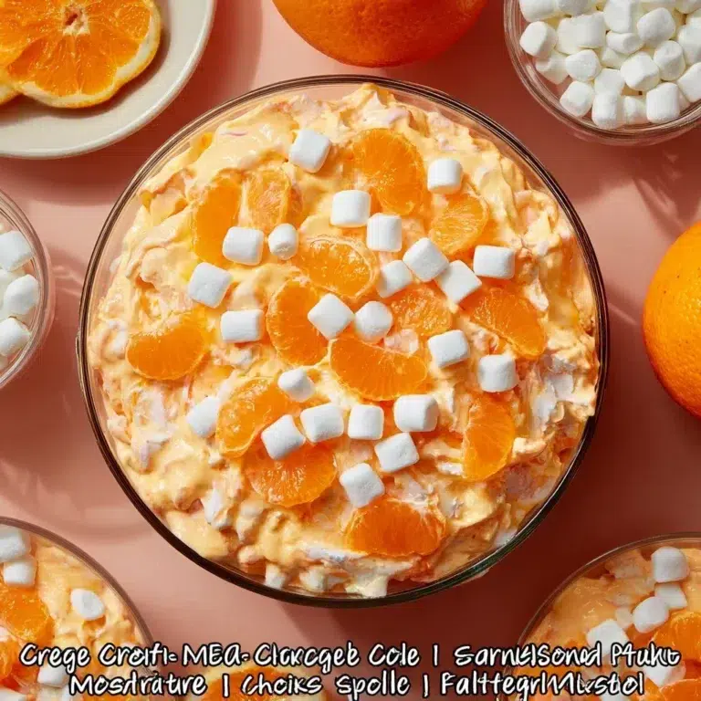 The Best Orange Creamsicle Fluff Salad