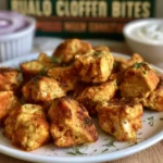 Healthy low carb buffalo chicken bites ready in 20 minutes