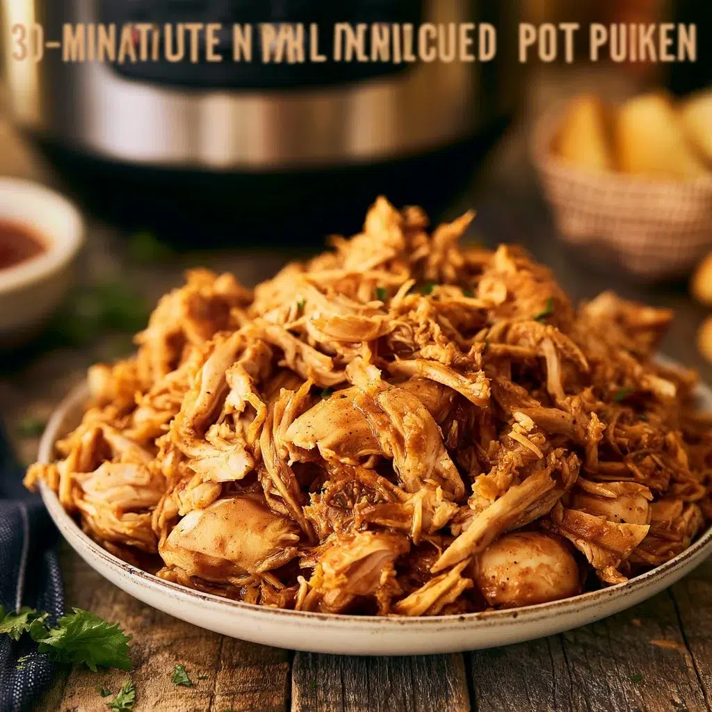 30-Minute Instant Pot BBQ Pulled Chicken 8 30-Minute Instant Pot BBQ Pulled Chicken