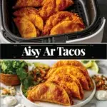 Delicious air fryer tacos cooked golden brown and crispy