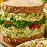 A vibrant bowl of Avocado Tuna Salad with fresh ingredients