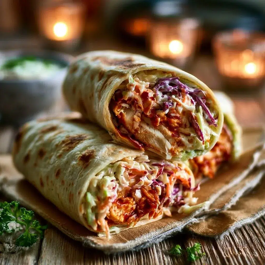 BBQ Chicken Coleslaw Wraps: The Ultimate Quick and Easy Recipe 8 BBQ Chicken Coleslaw Wraps