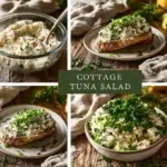 Delicious cottage cheese tuna salad recipe with fresh ingredients.