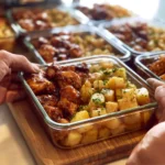 Cajun Honey Butter Chicken served with flavorful potatoes