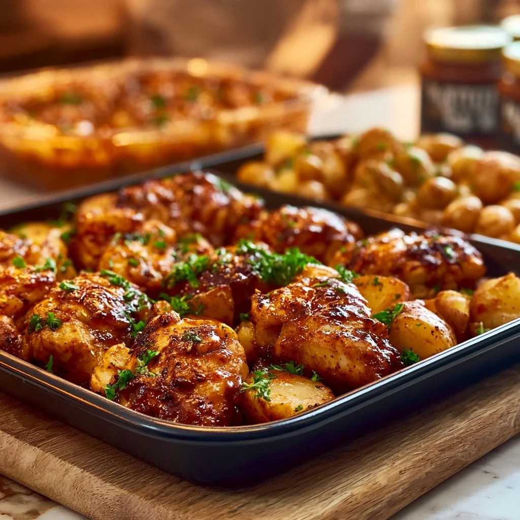 Cajun Honey Butter Chicken and Potatoes