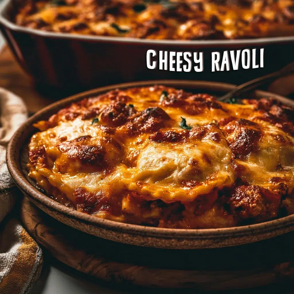 Cheesy Baked Ravioli