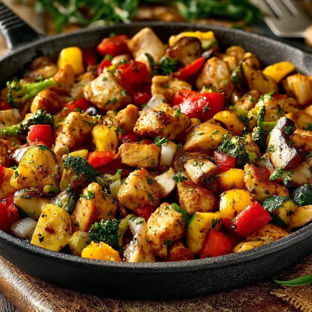 Chicken and Vegetables Skillet Recipe - Quick and Delicious Meal 9 Chicken and Vegetables Skillet