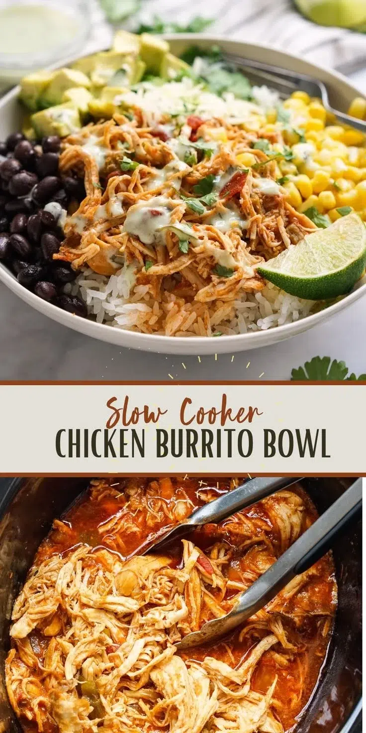 Chicken Burrito Bowl (Slow cooker)