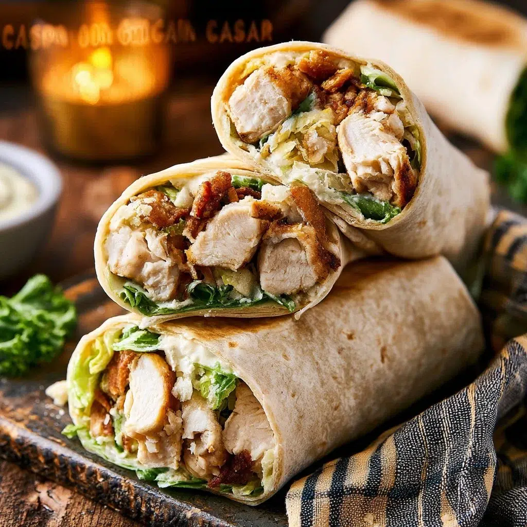 Chicken Caesar Wrap - Quick, Delicious, and Easy Recipe 8 Chicken Caesar Wrap