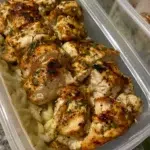 Delicious Chicken Risotto served in a bowl with fresh herbs