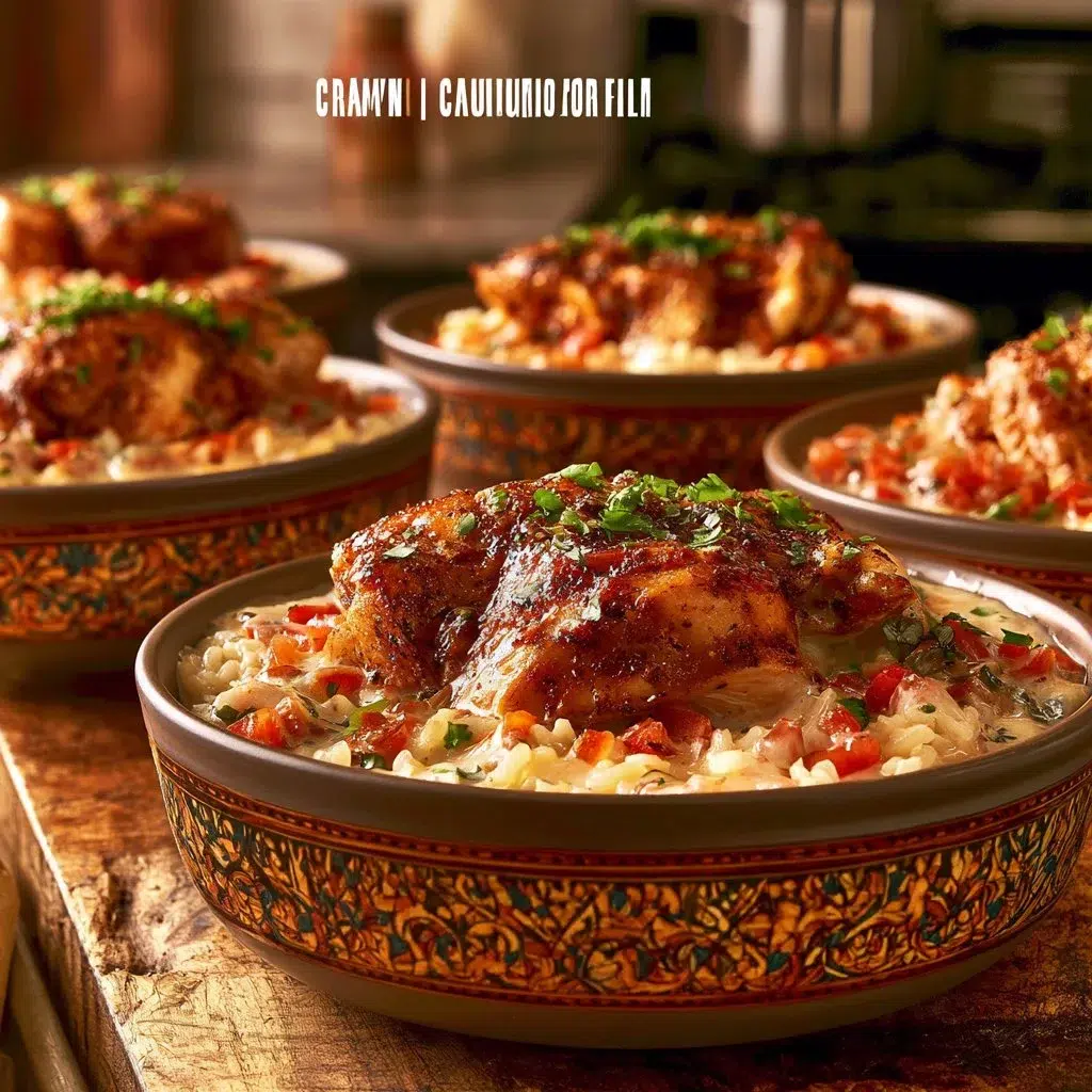 Creamy Cajun Chicken and Rice Bowls