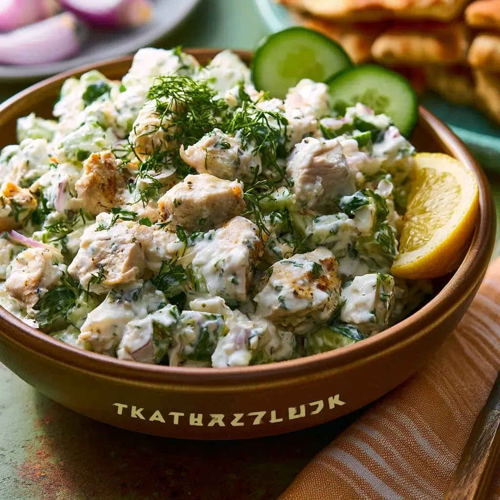 Creamy Tzatziki Chicken Salad - Labor Day Recipe Full of Flavor 8 Creamy Tzatziki Chicken Salad - Labor day Recipe