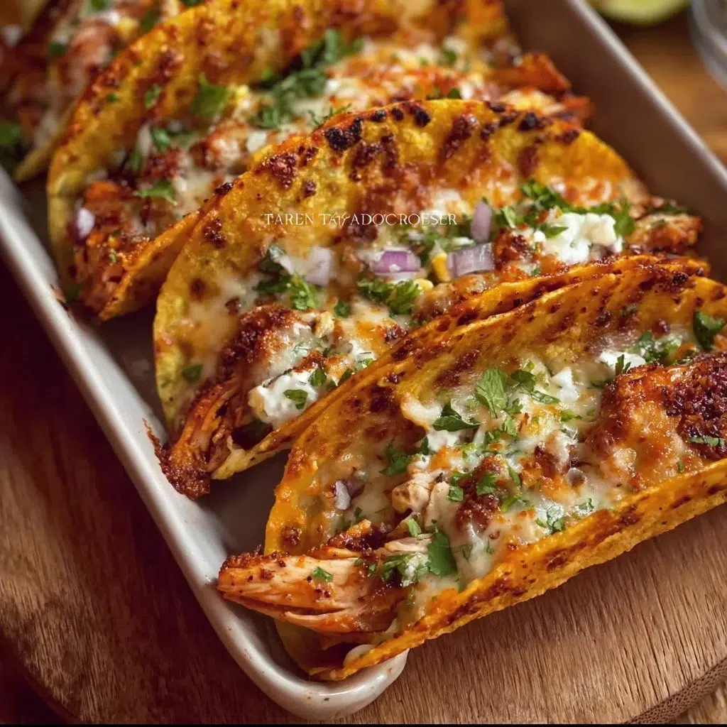 Crispy Baked Chicken Tacos