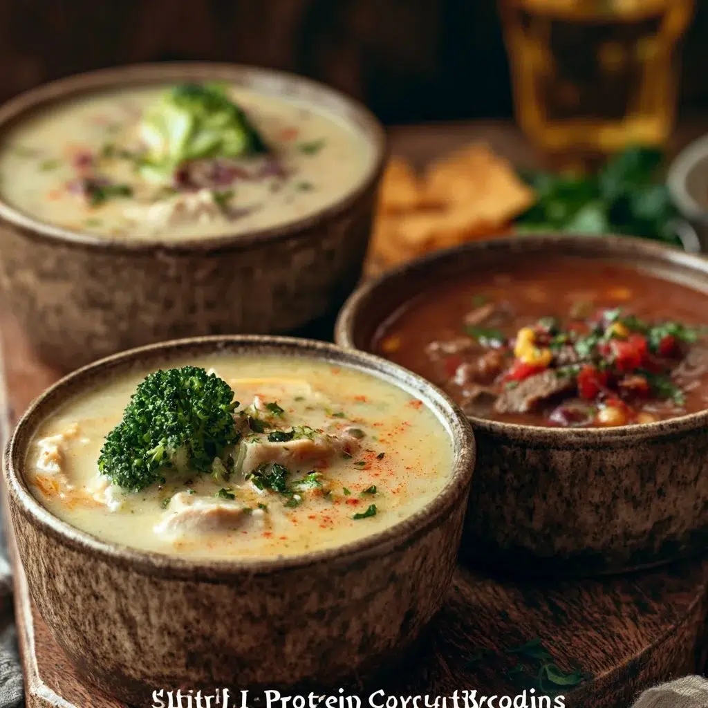 Easy High Protein Low Carb Soup Recipes: Creamy Chicken and Broccoli Soup & Beefy Taco Soup 8 Easy High Protein Low Carb Soup Recipes: Creamy Chicken and Broccoli Soup & Beefy Taco Soup