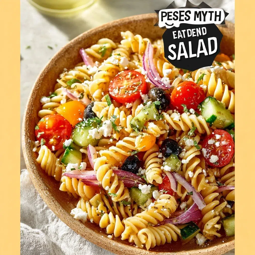 Easy Pasta Salad Recipe | Refreshing Summer Dish in Minutes 6 Bowl of colorful summer pasta salad with fresh vegetables and dressing