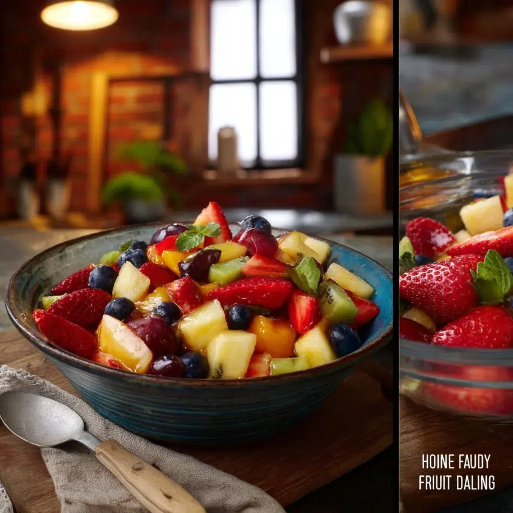 Fruit Salad with Honey Lime Dressing