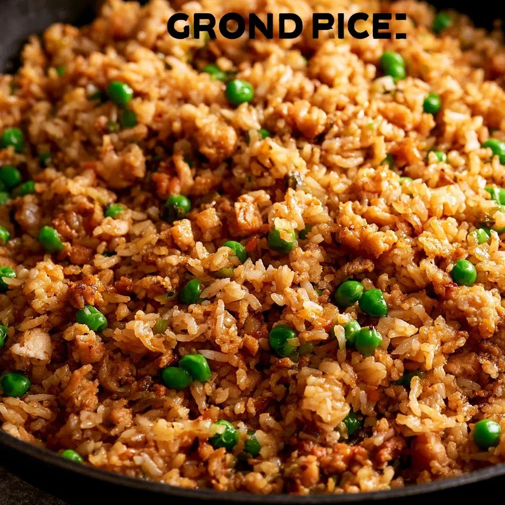 Ground Chicken Fried Rice: A Delicious and Versatile Recipe 6 Delicious plate of Ground Chicken Fried Rice with colorful vegetables