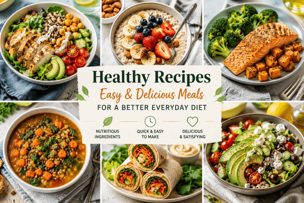 Healthy Recipes Easy Delicious Meals for a Better Everyday Diet