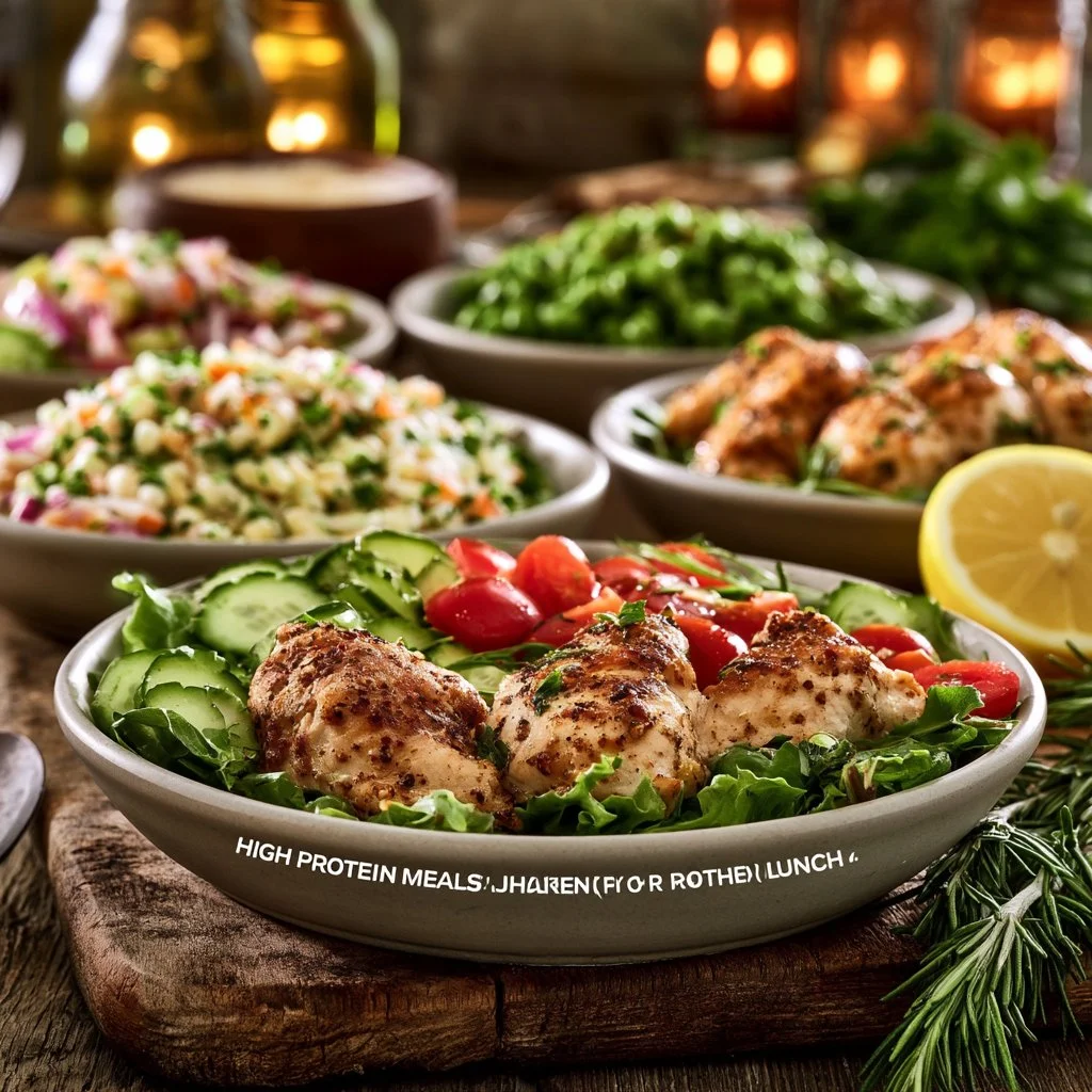 High protein meals for athletes | Easy high protein chicken lunch, Low carb high protein chicken recipes, Healthy eats