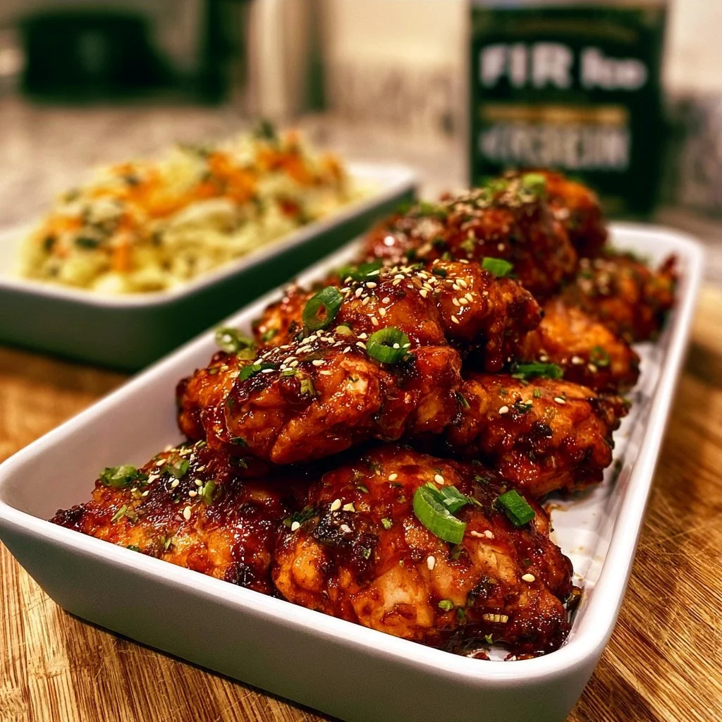 High Protein Sticky Korean Fried Chicken! Only 452 Calories 8 High Protein Sticky Korean Fried Chicken! Only 452 Calories🤌🏽🔥