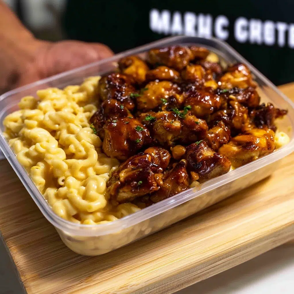Honey Garlic Butter Chicken with Mac and Cheese: A Perfect Comfort Food 6 Delicious Honey Garlic Butter Chicken served with creamy Mac and Cheese