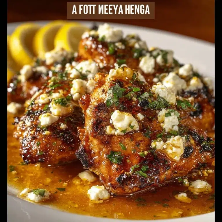 Hot Honey Feta Chicken Recipe – A Sweet and Savory Delight