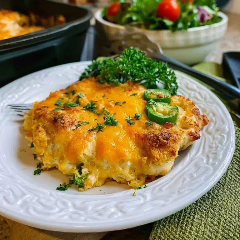 Jalapeño Chicken Popper Bake: A Spicy and Creamy Delight