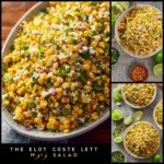 Colorful Mexican sides including elote corn salad for summer gatherings