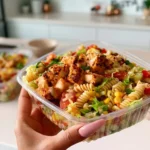 Fiesta chicken sub in a tub - high protein and low calorie meal prep idea.