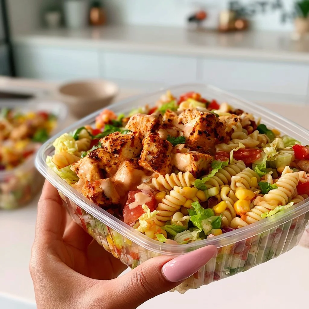 OK Fiesta Chicken Sub in a Tub: Low-Calorie Meal Prep Delight 6 Fiesta chicken sub in a tub - high protein and low calorie meal prep idea.