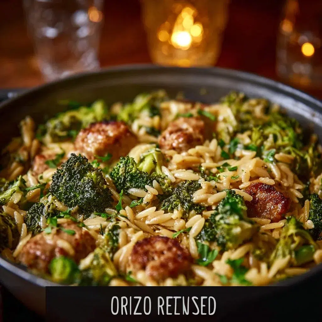 One-Pan Creamy Orzo with Chicken Sausage and Broccoli - Easy Recipe 10 One-Pan Creamy Orzo with Chicken Sausage and Broccoli