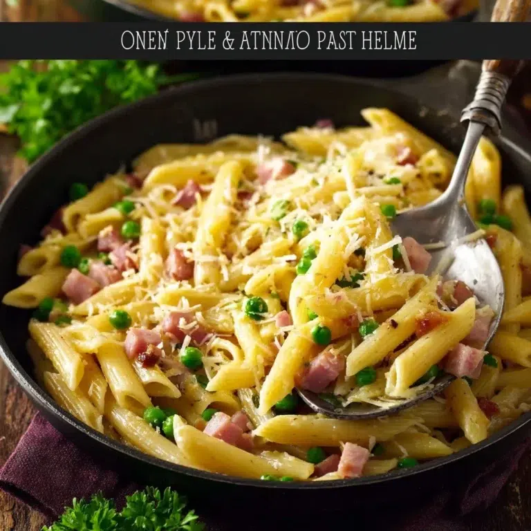 One Pot Ham & Penne Skillet Recipe – Quick and Delicious