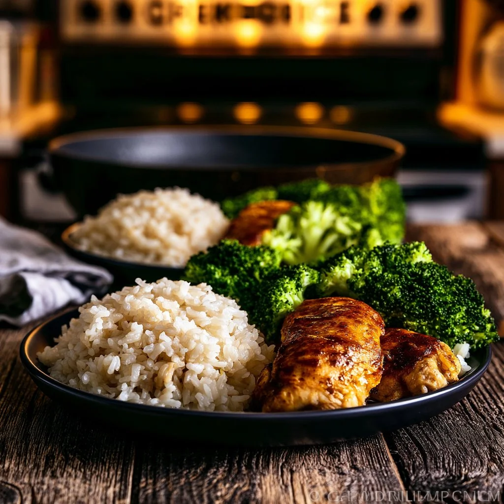 Quick Skillet Chicken, Rice, and Steamed Broccoli Recipe 8 Quick Skillet Chicken, Rice, and Steamed Broccoli