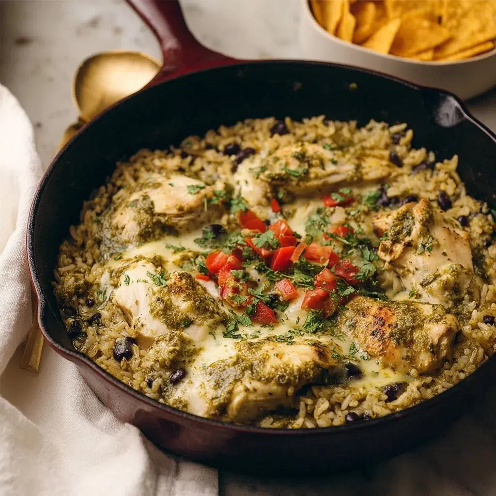 Salsa Verde Chicken & Rice Skillet 8 Salsa Verde Chicken & Rice Skillet