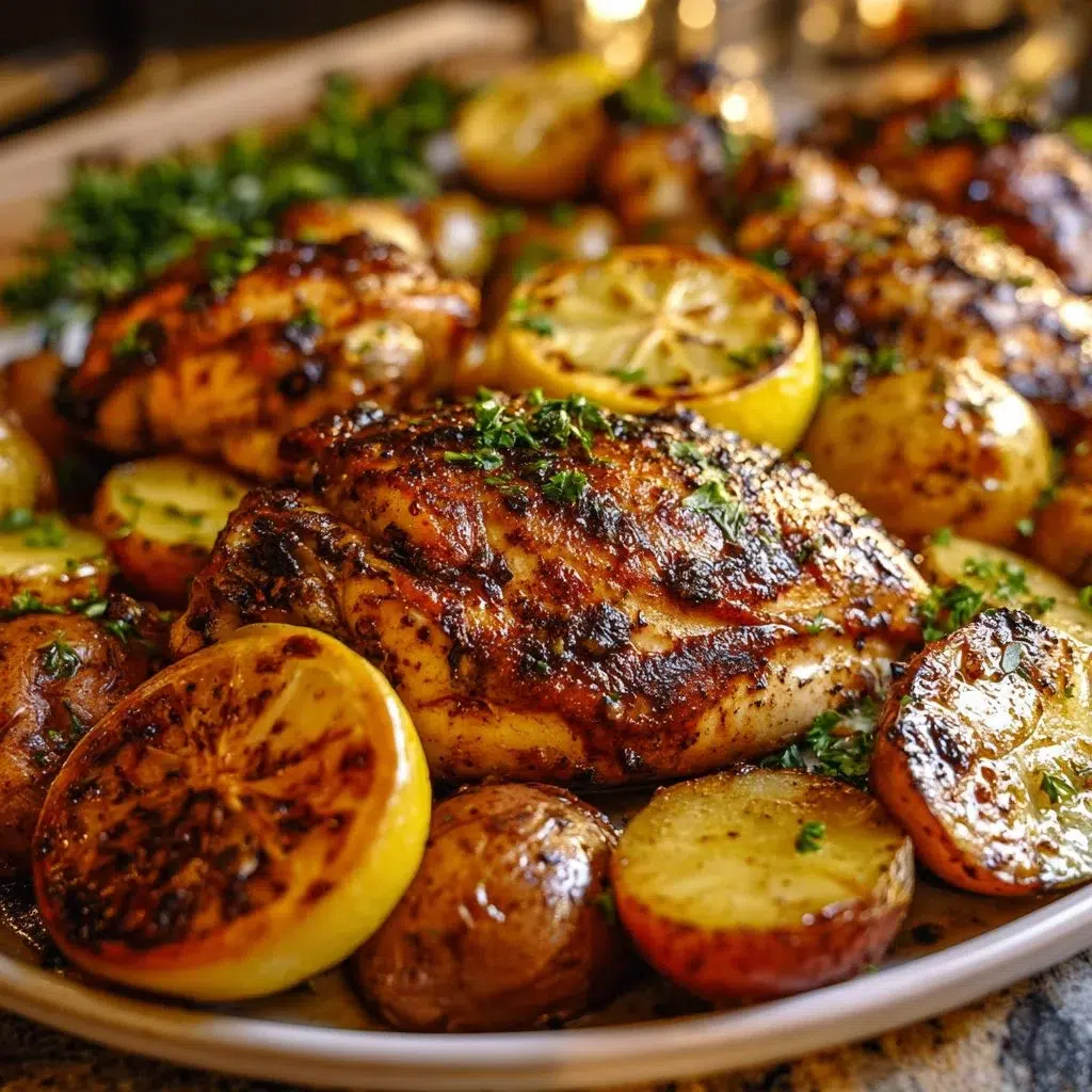 Sheet Pan Lemon Balsamic Chicken and Potatoes Made Easy! 10 Sheet Pan Lemon Balsamic Chicken and Potatoes Made Easy!