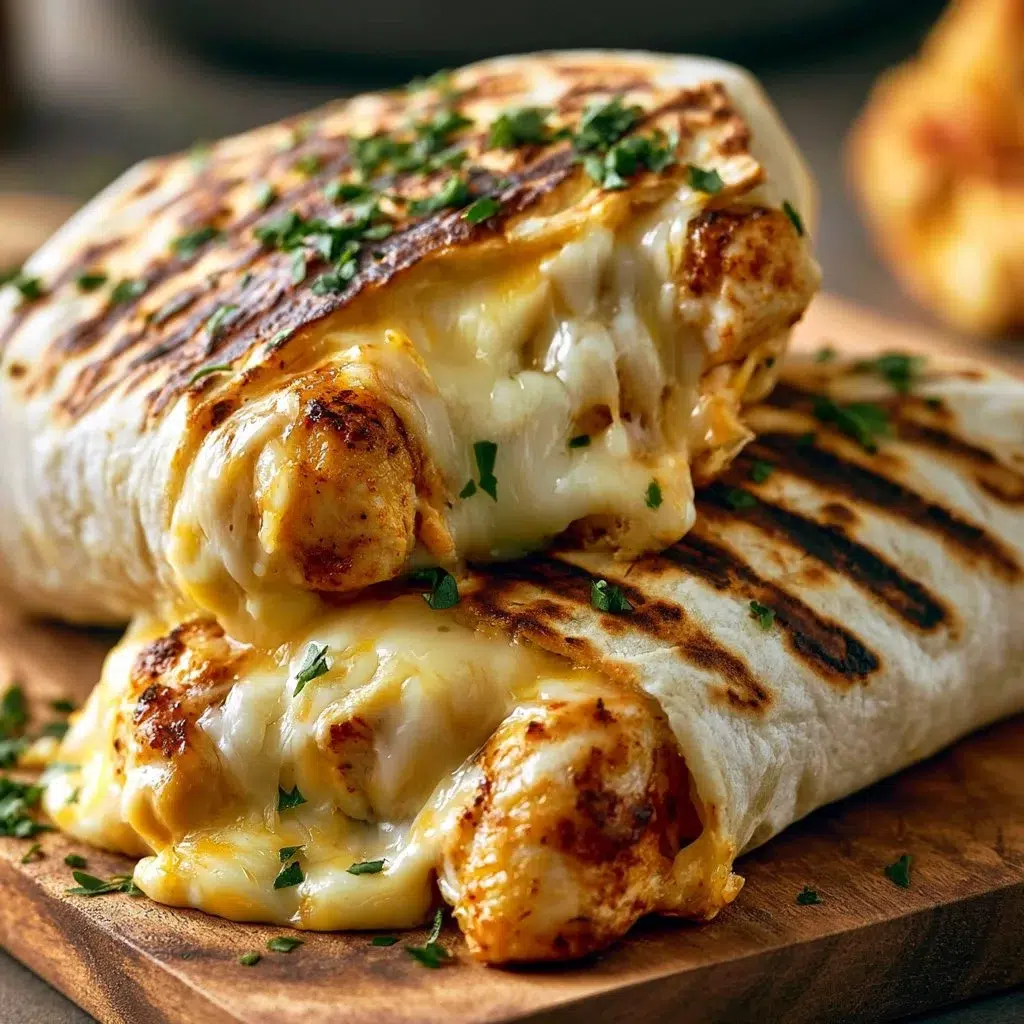 Shockingly Easy Low Carb Cheesy Garlic Chicken Wraps Recipe 6 Low carb cheesy garlic chicken wraps on a plate, ideal for meal prep