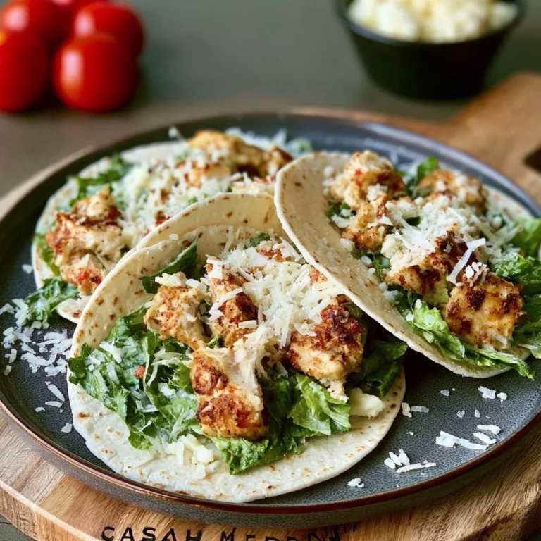 Smash Chicken Caesar Tacos Recipe: Simple and Delicious Meal Idea