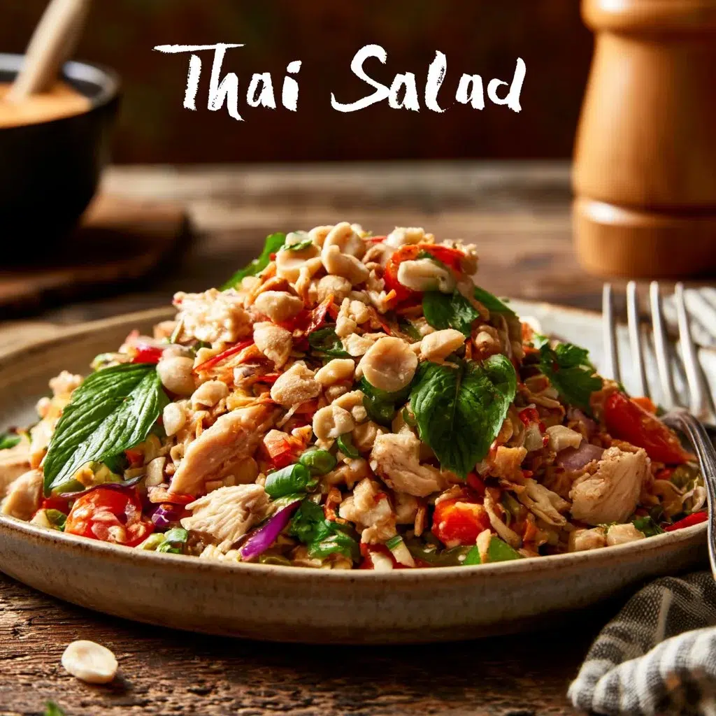 Thai Chicken Salad with Peanut Dressing: A Delicious Recipe 8 Thai Chicken Salad with Peanut Dressing